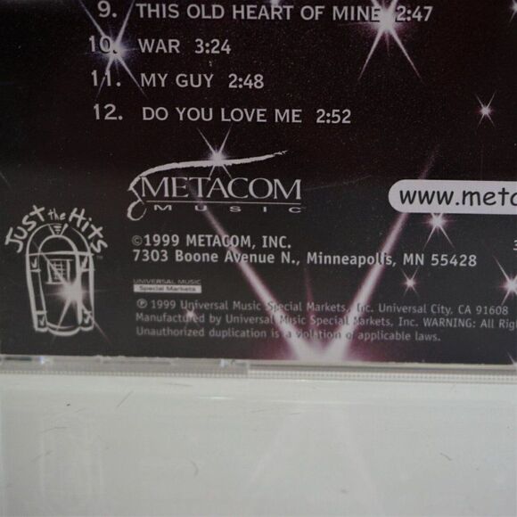 Motown Party Just The Hits CD Vintage 1999 - Picture 5 of 5